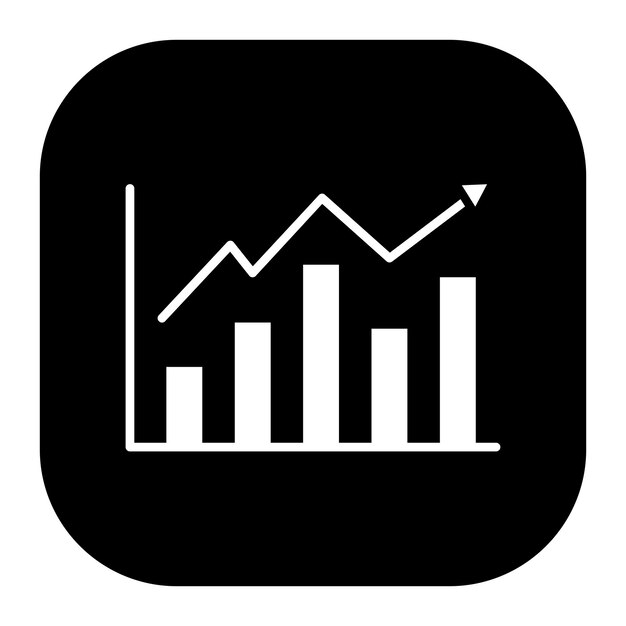 a graph is drawn on a black square with a graph in the middle