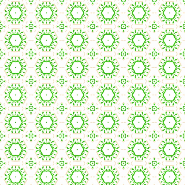a green background with a pattern of green flowers