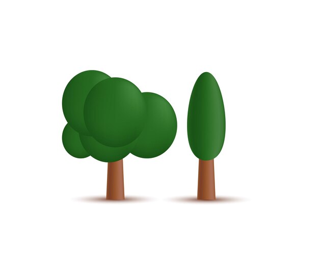 a green tree with a green leaf on it