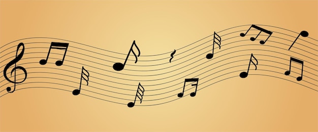 A group of music notes with the words music on it