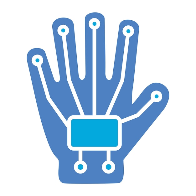 a hand that has a blue and white hand that saysxon it