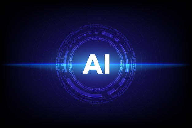 a hi tech artificial intelligence symbolizes cyber security blending futuristic design