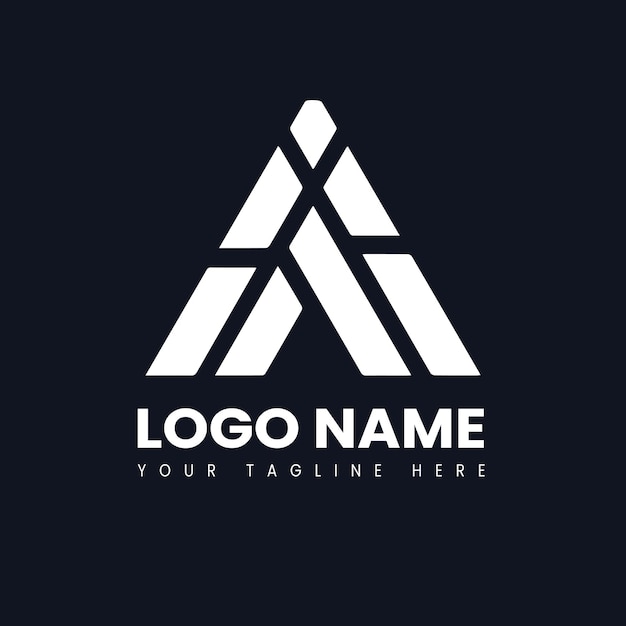 a initial letter logo spiky arch shaped