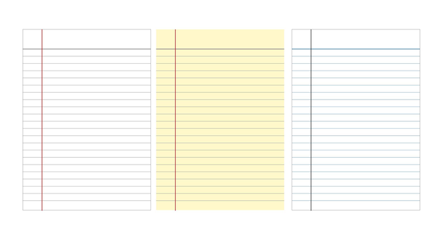 a line of notebooks with one that says  school  on the top.