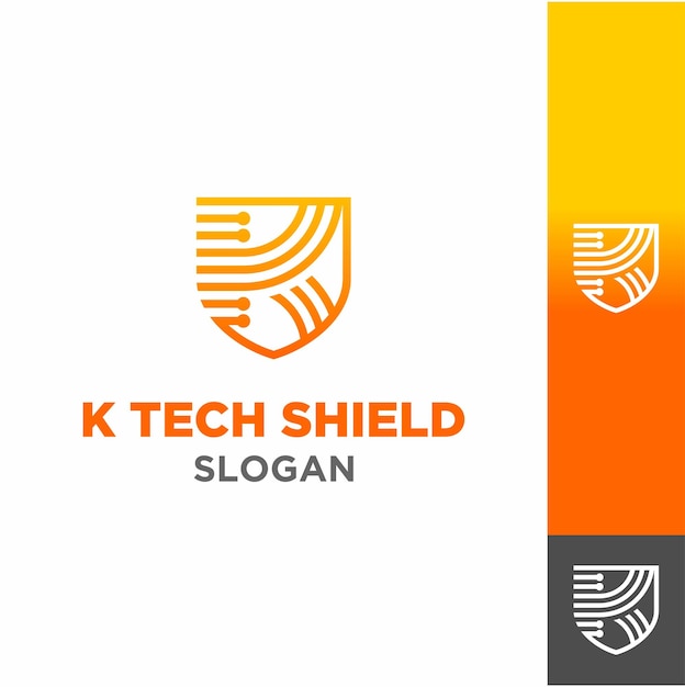 a logo for a computer shield letter k
