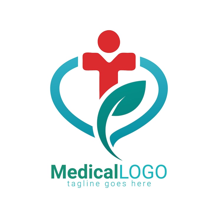 Vektör a logo for a medical clinic that says medical care