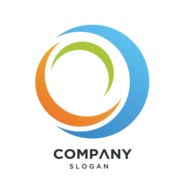 a logo for the company company company that is written in blue and green