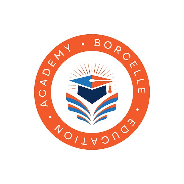a logo for the university of college the word the name of the company on the orange circle