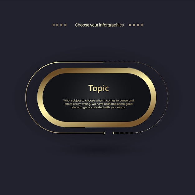 A Luxury multipurpose infographic Vector template vector illustration