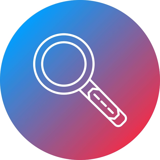 a magnifying glass with a magnifying glass in the middle