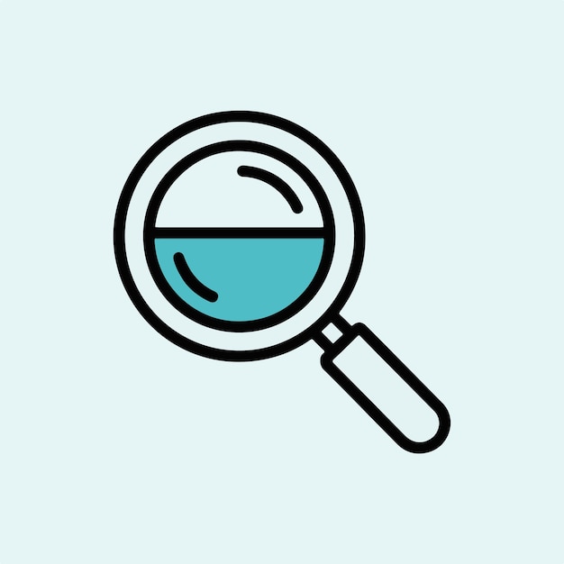a magnifying glass with a phone in it