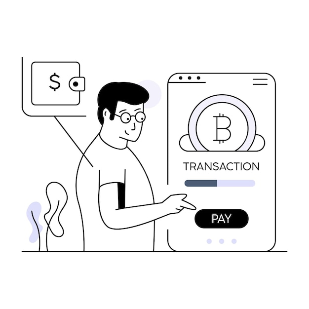 a man is pointing at a screen that says a bar code
