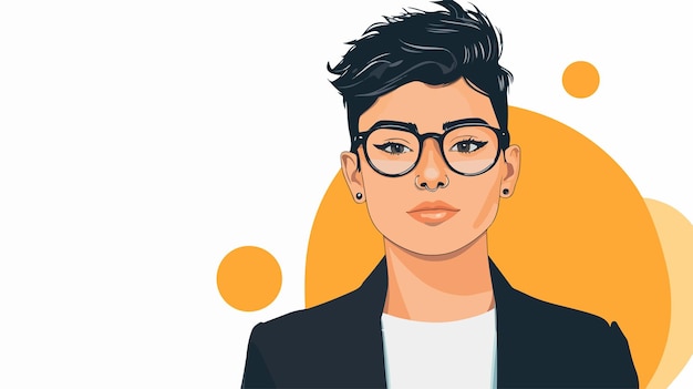 a man with glasses and a shirt that says pop artist