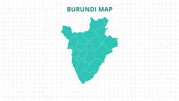 A Map highlighting Burundi Map Burundi modern map with Grey Color Hi detailed