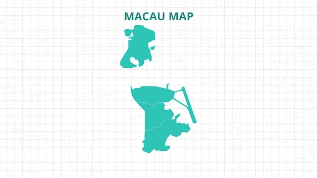 a map highlighting macau map macau modern map with grey color hi detailed