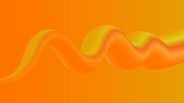 a painting of a wave with orange and yellow lines