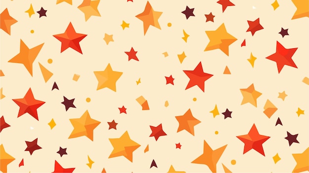 a pattern of colorful stars with a white background