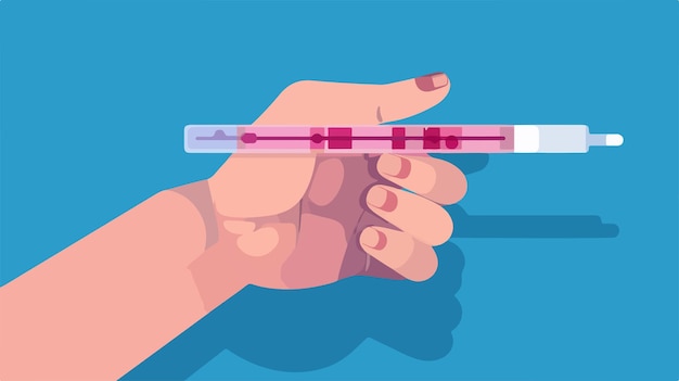 a person holding a syringe with the word crayola on it