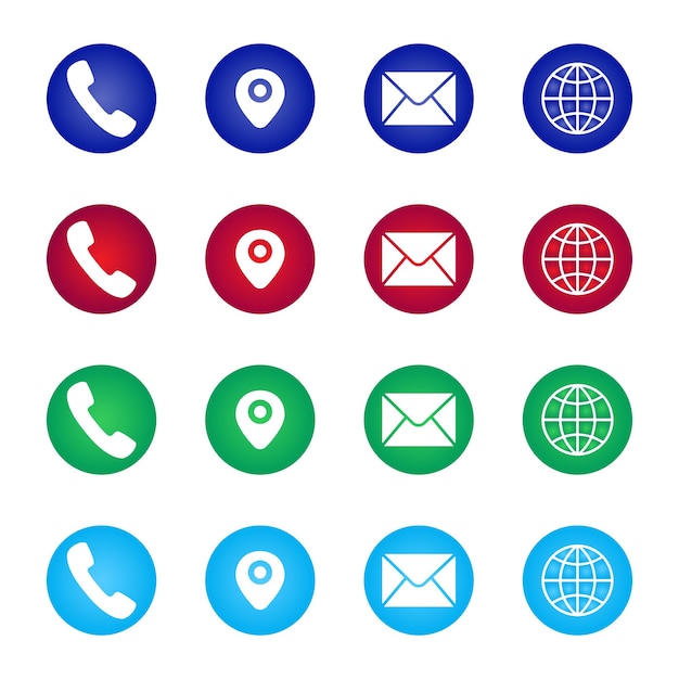 a phone with a blue and red circle and a phone on it