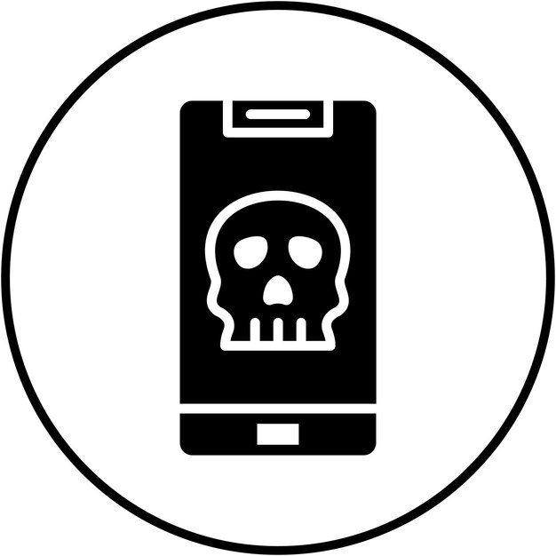 a phone with a skull on it and a skull on the bottom