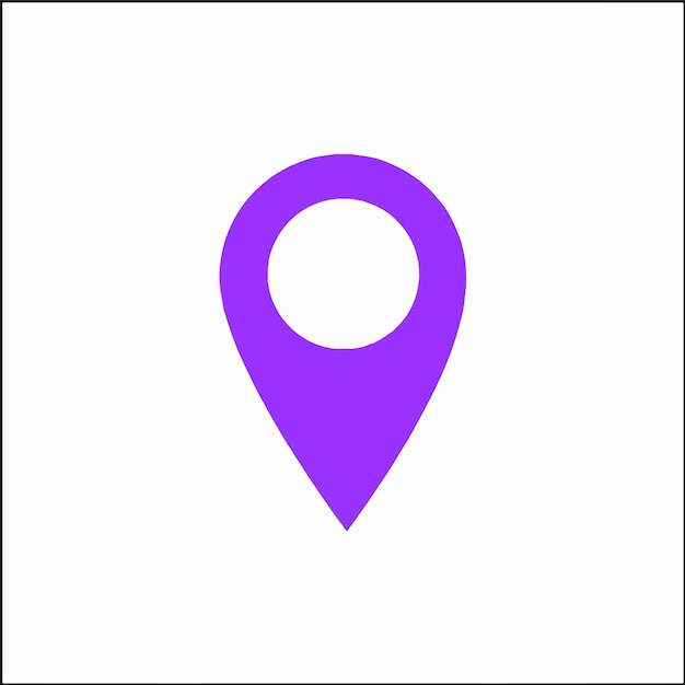 a pin on the white background