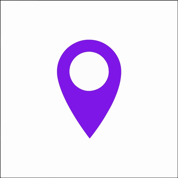 a pin on the white background