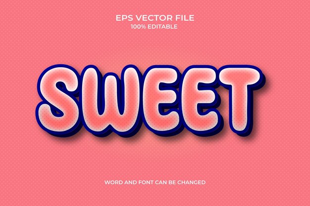 A pink and blue sweet text with a pink background