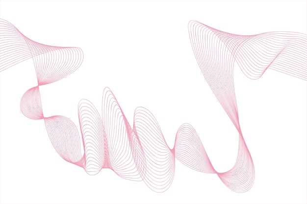 a pink and white abstract image of lines and circles