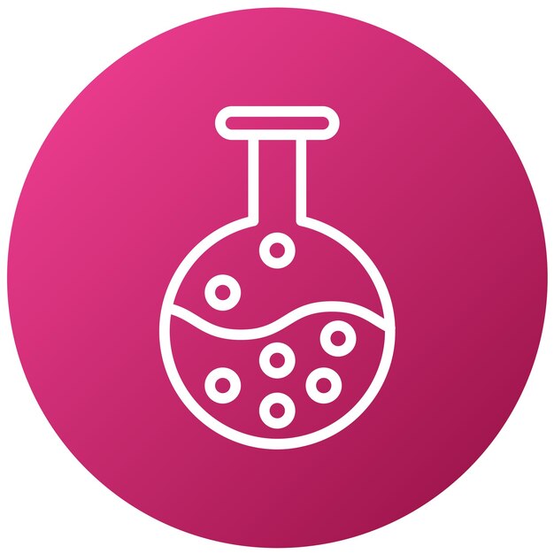 a pink and white logo with a pink background