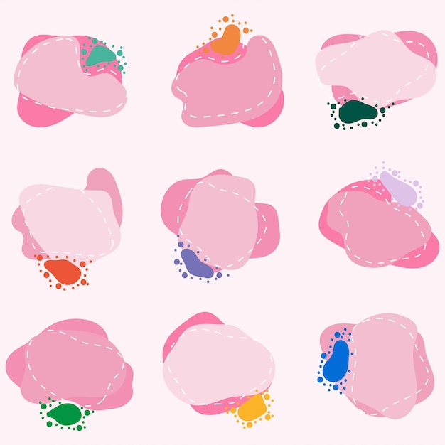 a pink background with different colored circles and the words " love " on the bottom.