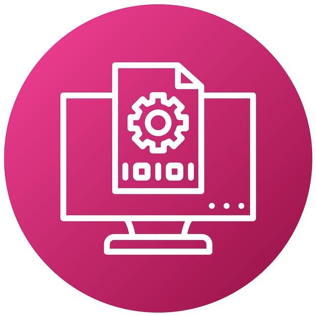 a pink computer monitor with a pink background with the number 10 on it