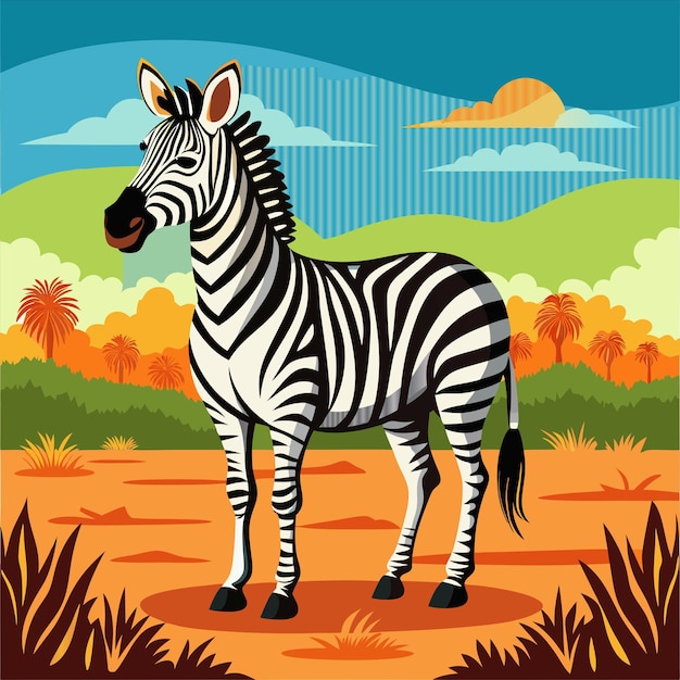 a poster of a zebra with the words zebra on it