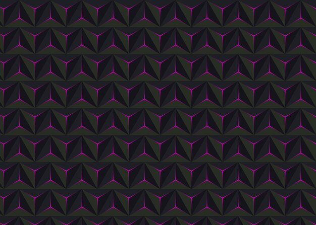 a purple and black pattern with purple triangles on the left
