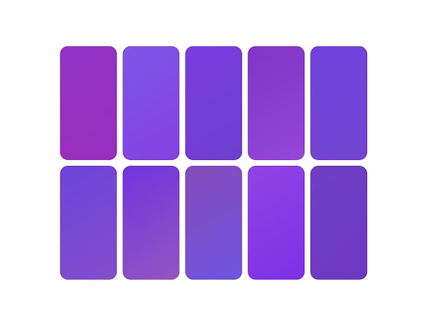 a purple set of squares with a white background