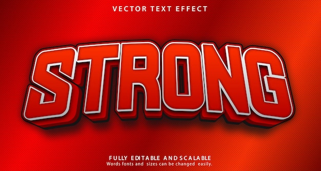 A red and black poster that says strong.