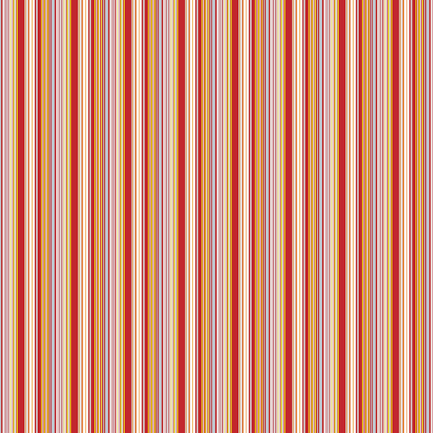 a red and orange striped fabric by person
