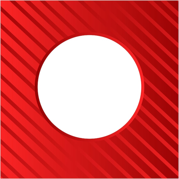 a red and white sign with a white circle on it