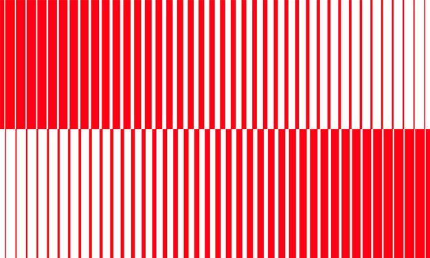 a red and white striped background with a white line that says quot rectangle quot