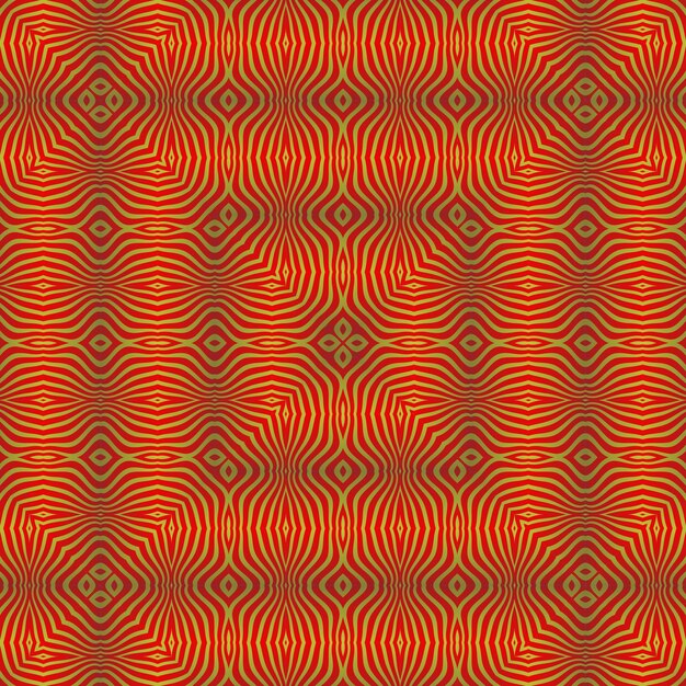 A red and yellow pattern with a zigzag pattern.