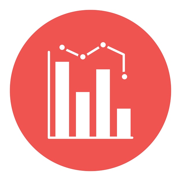 a red circle with graph graph graph on it