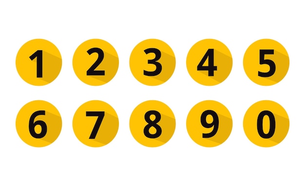 a row of circles with the number 2 on them