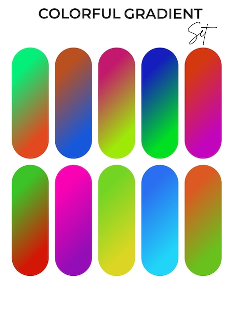 a row of multicolored nails with the number 7 on them