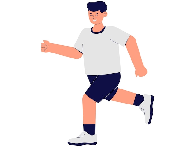 A Running Man Illustration