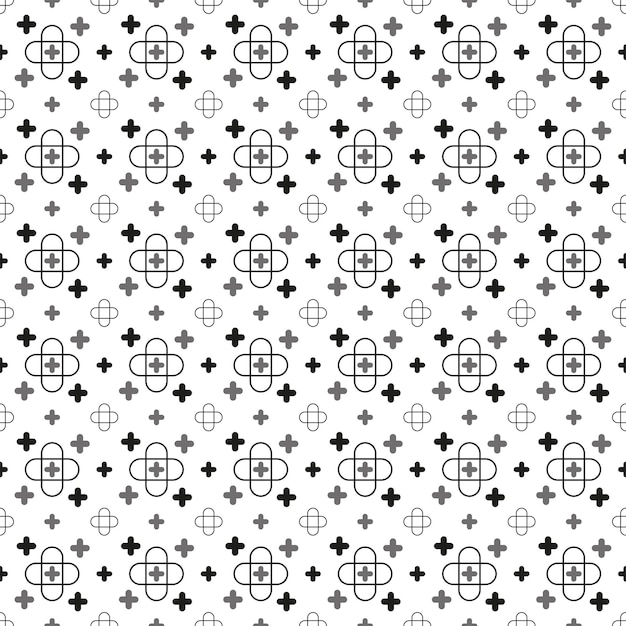 A seamless pattern used for wallpaper background medical cross shape medicine and science