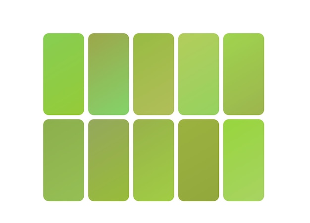 a series of green squares with a green background