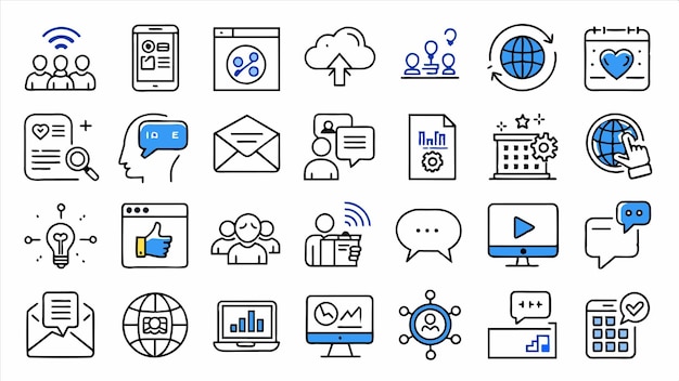 a series of icons including one that saystweeton it