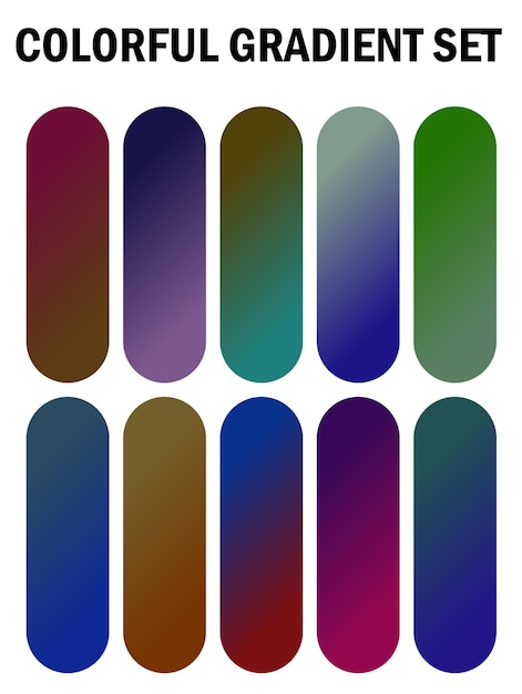 a series of images with different colors and patterns