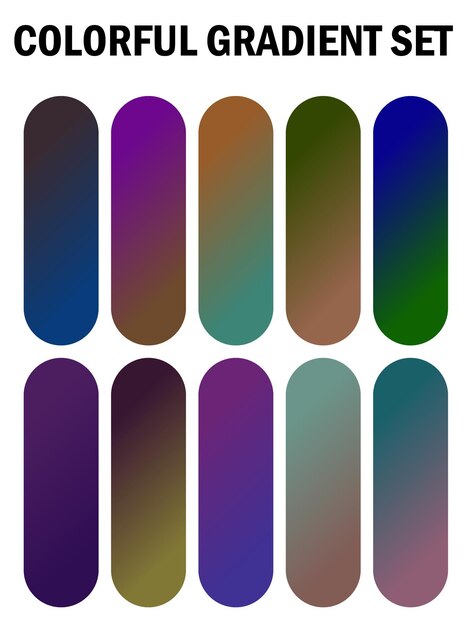 a series of multicolored images of different colors