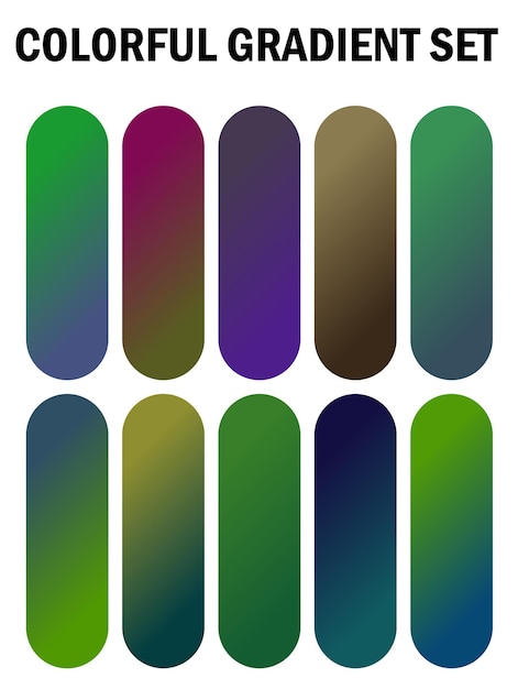 a series of multicolored images of different colors