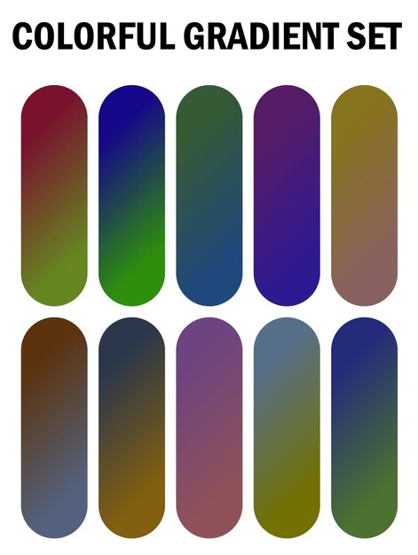 a series of multicolored squares with different colors
